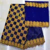 Bacia de tecido africano riche getzner bazin brode getzner dentelle tissu material de renda nigeriano de alta qualidade 7 jardas/loteYKB-1