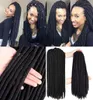 6 Packs Tête Complète Dreadlock Violet Extensions de Cheveux Synthétiques Crochet Tresses Doux Faux Locs Tressage Synthétique Dreadlock Expédition Express