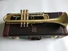 Nouvelle trompette Bach B trompette plate LT197GS-77 Instrument de musique Type de musical Type Plaquage Gold Trompette Jouer de la musique avec porte-parole