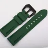 Whole Watch Silicone Watch Strap Black Blue Green Orange White Watchband rubber 22mm 24mm fit PAM2261