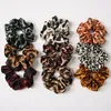 2018 mode Frauen Leopardenmuster Tuch Große Elastische Haarbänder Scrunchie Pferdeschwanz-halter Gummiband Stirnbänder Haarschmuck