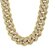 12mm Cuban Link Chain 14k Gold Iced Out Chains for Men Prong Setting CZ Stones Cuban Choker Chains