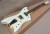 G6199 Special-Shaped Electric Guitar, White Body, Gold Powder Rim, Golden Chord Board,Special Inlay,can be customizable