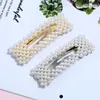 10 stks / partijen gesimuleerde parel haar pin barrettes voor vrouwen Koreaanse sieraden meisje hoofddeksels gouden kleur clip haarspelden haaraccessoires Hairgrip