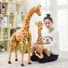 Riesige echte Giraffen-Plüschtiere im Großhandel, niedliche Stofftierpuppen, weiche Simulations-Giraffe-Puppe, hochwertiges Geburtstagsgeschenk, Kinderspielzeug, 60 cm/80 cm/100 cm