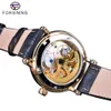 Forsining Royal Carving Roman Number Retro Steampunk Dial Transparent Men Watchs Top Brand Luxury Automatic Skeleton Wristwatch241l