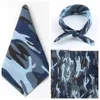 Militärbandaner Paisley Bomull Hearwear Camouflage Print Unisex Pocket Squarehip-Hop Headscarf för utomhuscykling 12st / lot