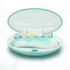 Baby Automatic Electric Nail Trymmer Baby Manicure Zestaw Z LED Light Light Infant Nail Care Nożyczki Manicure Electric Zestaw GGA3501-2