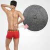 Fashion-Men Health Care Sexy Boxer Shorts Underkläder Trend Röd Lila Modal Patchwork Magnet Attraction Brave Strong Energy Ryssland Male