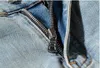 Hommes Plaqué Déchiré Bleu Skinny Jeans Créateur De Mode En Détresse Slim Fit Moto Biker Trou Mendiant Hip Hop Denim Pantalon 552