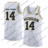 Michigan Wolverines #14 Rico Ozuna-Harrison 22 Cole Bajema 24 CJ Baird 32 Luke Wilson 44 Jaron Faulds 51 Austin Davis Duncan Robinson Jersey