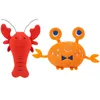 Popular Plush Pet Dog Toy Funny Pet Fleece Durability Sound Crayfish Crab dog Cat toys pet Supplies