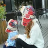 Peuter kinderen meisje hoed kleurrijke oor flap cap warme winter russische hoed dames oor bescherming trooper hoed ljjk1777