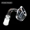 4mmThick 90 Gradi Quarzo Banger 10mm/14mm/18mm femmina/maschio giunto al quarzo chiodo per tubo di acqua di vetro fumo accessorio