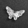 Coloré Belle Noble Cuivre Broche Coloré Papillon Or Argent Peut Choisir Sac À Dos Robe Bijoux Meilleur Cadeau De Haute Qualité