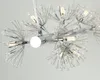 Nordic Crystal LED Restauracja Lampa Wisiorek Kreatywny Zakontraktowany Dandelion Oświetlenie do salonu Ubrania Shop Chandelier Myy