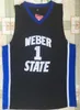 Vintage Damian Lillard Weber State Wildcats College Basketball Maglie n. 1 Damian Lillard College Shirts Ed Jersey S-XXL