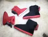 2020 Hot Sell Classic Design Bow Short Baby Boy Girl Kids Bow-Tie med Diamond Model Snow Boots Fur Integrated Keep Warm Boots