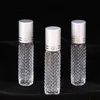 moda rotolo vuoto da 10 ml su flaconi di deodorante in vetro antiscivolo flaconi di profumo portatili all'ingrosso perlina a rullo