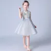 Flower Girls Dress Kids Applique Lace Tulle Wedding Birthday Party Dress Abbigliamento formale per bambini Baby Vestido