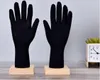Zwart 24 * 10 cm Vrouwelijke PVC Magne Schets Hand Mannequin Manicure Props Sieraden Handschoen Model voor Sport Racing Body Halloween 1pair C811