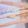 Charm 2 unids/set pulseras de mejores amigos para mujeres niñas brazaletes de corazón oro plata amistad para siempre regalo de joyería 2020