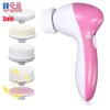 Deep Clean 5 In 1 Multifunction Electric Facial Cleaner Face Cleansing Spa Skin Care Scrubber Brush Massager Dead Skin Remover