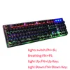 Mechanische toetsenbordmuis en muismat Combo's ophangsleutels en ademlichten Gaming Keyboard USB Wired for Desktop Laptop 3 stuks