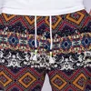 SHUJIN Hombres Pantalones de lino estampados Otoño Streetwear Joggers Pantalones Moda Cordón Hip Hop Pantalones sueltos Harem Pantalones de chándal para hombre Y19060601