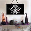 Creative Roger Pirate Flags with Skull and Cross Crossbones Sabres Decoration 3x5FT