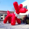 Cão inflável de arte extravagante com 4 m de altura por atacado com tira e soprador para decoração de tema de publicidade em shopping