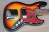 Factory Custom Tobacco Tobacco Sunburst Bass Guitar com tartaruga vermelha Pickguard Rosewood Fingboardoffer personalizado