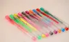 100/60/48 pcs/lot Party Fluorescent Gel Pen Refills Multi-color Watercolor Brush Pen Refills For Colorful Paintings Gift