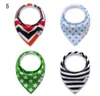 INS Bandana Waterproof Pure Cotton Saliva Towels Baby Bibs Infant Cartoon Burp Cloths Kids Pinafore Dribble Triangle Scarf Drool Bibs B6130