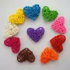 Christmas Decorations 5pcs 10 13 16cm Rattan Heart Sepak Takraw For Birthday Party Home Wedding Decoration Ball215n