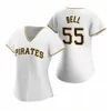 Mujeres Jóvenes 55 Josh Bell 2020 Roberto Clemente Chris Archer Starling Marte Willie Stargell Gregory Polanco Trevor Williams Camiseta de béisbol