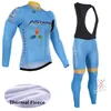 Astana Team Cycling Jersey Men Winter Thermal Fleece Long Sleeve Jersey Set Cycle Clothes Road Bike Wear B618373564526