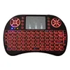 I8 rétro-éclairage Mini clavier sans fil rétro-éclairé Fly Air Mouse télécommande pavé tactile batterie au lithium rechargeable portable pour Androi1872789