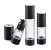 wholesale hot sale new 30ml black airless pump bottle empty,30 ml plastic airless Refillable Bottles LX7695