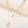 Nieuwe mode goud zilver hanger kettingen voor vrouwen boho vintage golf multilayer lange ketting 2019 mode-sieraden