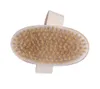 Brosse pour le corps peau sèche brosses de douche à poils naturels doux brosse à poils de douche en bois brosse pour le corps SPA brosses pour le corps sans manche