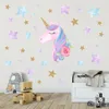 9 Styles de Bande Dessinée Mignon cheval Étoile Coeur Stickers Muraux Papier Peint DIY Autocollants Maison Stickers Muraux Enfants Chambre Filles Chambre Décor M1532