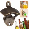 100pcs Metal Zinc Alloy Wall Mount Mounted Beer Bottle Opener Glass Cap Openers Kitchen Bar Tool Tools with screws