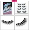 Naturliga ögonfransar 3D False Eyelash Eye Makeup Långt tjock ögonfransförlängning 10 Styles Handgjorda ögonfransar