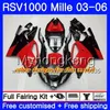 Тело для Aprilia RSV 1000R 1000 RV60 Mille RSV1000 R RR 03 04 05 06 316HM.9 RSV1000RR RSV1000R новый красный серебристый 2003 2004 2005 2006