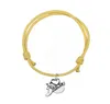 JF044 Nuovo braccialetto di moda gioielli fatti a mano Amo la danza braccialetto di fascino colorato coreano regolabile cavo di cera braccialetto246k