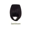 Clip in Hair Bangs 100% Human Hair For Women Natural Straight Front Neat Fringe Hair Piece