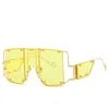 Übergroße Steigungs-Sonnenbrille Frauen Luxuxmarken Designer Siamese Sun-Glas-große Feld-Vintage-Brillen UV400 Gläser für die Dame