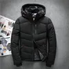 2019 män vinterjacka vit anka ner parka casual gås fjäder män vinter coat huva tjocka varma vattentäta jackor sh190930