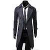 Whlenew Fashion Brand Jacket Autunno Trench Long Coat Men di alta qualità Slim Black Male Overcoat Mens Khaki Coat Trenchcoat Win6970031
